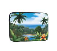Housse pour Ordinateur Portable 13 Pouces à Motifs d'écologie Tropicale, idéale pour Les Voyages d'affaires et Le Bureau, pour Hommes et Femmes.
