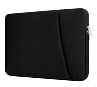 Housse pour Ordinateur Portable 13 Pouces avec Poche, Compatible avec14 Pouces 13,6 Pouces, Pochette Rembourrée Noire