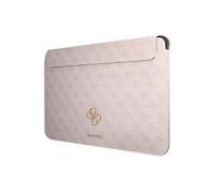 Guess Housse pour ordinateur portable 13" GUCS13G4GFPI Saffiano motif 4G logo métal Rose