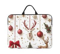 Housse pour ordinateur portable 14" avec fermeture éclair - Winter-Christmas-Wonderland