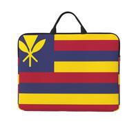 Housse pour ordinateur portable 14" avec motif drapeau du Royaume d'Hawaï - Résistant à l'eau - Pour homme et femme