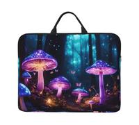 Housse pour ordinateur portable 14" Motif champignon magique Pour l'école, le bureau, les voyages, les affaires
