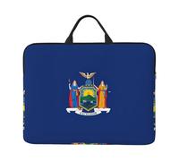 Housse pour ordinateur portable 14" Motif drapeau de l'État de New York