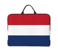 Housse pour ordinateur portable 14" - Motif drapeau néerlandais avec poignée et fermeture éclair - Idéal pour les voyages, les voyages d'affaires, les trajets