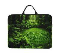 Housse pour ordinateur portable 14" Motif totem mystère de la forêt Convient pour ordinateur portable, tablette, voyage