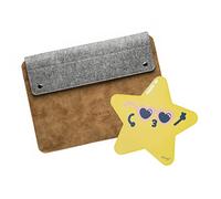 Housse pour Ordinateur Portable 14" Pilatus Caramel + Tapis de Souris en Forme d'étoile