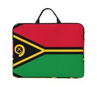 Housse pour ordinateur portable 14 pouces imprimé drapeau du Vanuatu - Poignée portable, voyage d'affaires, poche pour accessoires pour ordinateur portable, tablette