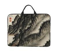 Housse pour ordinateur portable 14 pouces Motif peinture chinoise Pour l'école, le bureau, les voyages