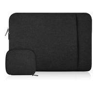 Housse pour ordinateur portable 14 pouces, noire, légère et portable, conçue pour absorber les chocs et protéger votre ordinateur portable des