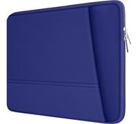 Housse pour ordinateur portable 15,6" - Durable - Respectueux de l'environnement - En polyester - Avec poche - Pour MacBook, Acer Aspire, ASUS P-Series, Chromebook - Bleu