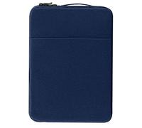 Housse pour ordinateur portable 15,6" en lin résistant à l'eau avec poche avant, compatible avec la plupart des grandes marques d'ordinateurs