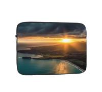 Housse pour ordinateur portable 15" étanche et résistante aux chocs - Housse de transport légère pour ordinateur portable - Motif lever du soleil sur Hawaï
