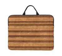Housse pour ordinateur portable 16,5 x 12,2" avec texture bois d'origine - Compatible avec les ordinateurs portables de 14" pour un rangement facile