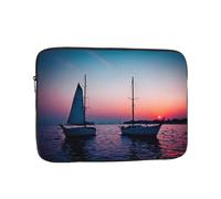 Housse pour Ordinateur Portable 17 Pouces avec imprimés surréalistes de voiliers, idéale pour Les Voyages d'affaires et l'utilisation au Bureau, pour Hommes et Femmes.