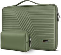 Housse Pour Ordinateur Portable 17 Pouces Avec Pochette De Protection Étui Eva Étanche Pour Msi Gs73Vr Stealth Pro/Lenovo Ideapad 320 321/ Envy 17/Lg Gram 17 De 17,3 Pouces, Vert[POR5246413]