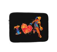 Housse pour Ordinateur Portable 17 Pouces « I Love Basketball Girl » Compatible avec Air, pour Hommes, Femmes et étudiants.