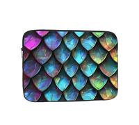 Housse pour ordinateur portable 3D avec motif écailles de dragon magique, protection compacte et portable pour appareils de 12", tablette, travail, voyage et utilisation au bureau