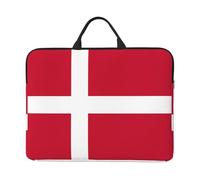 Housse pour ordinateur portable 41,9 x 31 cm Motif drapeau du Danemark Double usage professionnel et décontracté Convient pour certains ordinateurs portables