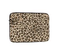 Housse pour ordinateur portable à motif léopard imprimé pour ordinateur portable de 10 à 17 pouces 15 pouces