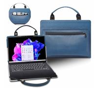 Housse pour ordinateur portable Acer Chromebook Plus Enterprise 515 CBE595-2 CBE595-2T CBE595-2T-752Y CBE595-2T-538C avec sac portable et poignée de sac Bleu