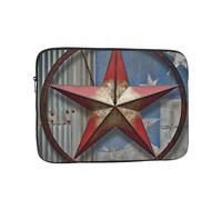 Housse pour ordinateur portable American Wastern Texas Star 17", imperméable, résistante aux chocs, légère et légère
