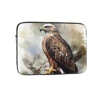 Housse pour ordinateur portable aquarelle de Hawk de 17 pouces, imperméable, résistante aux chocs, sac léger pour tablette