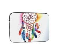 Housse pour ordinateur portable Aquarelle Dream Catcher 15 pouces, étanche et résistante aux chocs pour ordinateur portable, sac léger pour tablette