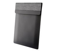 Housse pour ordinateur portable avec chargement sans fil | Housse multifonctionnelle 4-en-1 en cuir, tapis de souris et tapis de bureau | Charge rapide pour téléphones et écouteurs | Protection