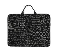 Housse pour ordinateur portable avec illustration abstraite, science, chimie, impression 3D, pour l'école, le bureau, les voyages, léger et résistant à l'eau