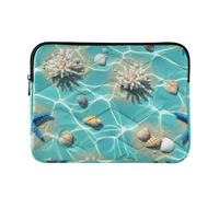 Housse pour ordinateur portable avec motifs de plage sous-marines et sable - Taille M