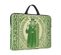 Housse pour ordinateur portable avec poignée - Motif bénédiction irlandaise de la Saint-Patrick - Résistante à l'eau