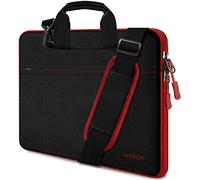 Housse pour Ordinateur Portable avec Sangle, 17 17,3 Pouce Sacs à Bandoulière TSA Sac de Transport PC Compatible avec HP, Dell, Lenovo et Asus -B02K02