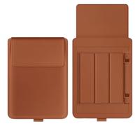 Housse pour Ordinateur Portable avec Support, Housse en Cuir PU pour Ordinateurs Portables 15 à 16,1 Pouces, Compatible avec MacBook Air Pro, Fermeture adhésive métallique, pour Voyage et Affaires