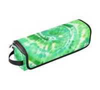 Housse pour ordinateur portable avec tapis amovible résistant à la chaleur 13" 14" Motif vert anti-poussière Sac à lisser de voyage