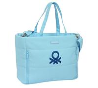 Housse pour Ordinateur Portable Benetton Sequins Bleu Clair (54 x 31 x 17 cm)