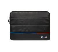 Housse pour ordinateur portable BMW carbone tricolore noir - 16 pouces