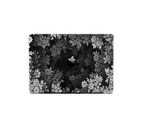 Housse pour Ordinateur Portable Compatible avec MacBook Air 2025/2024/2023/2022, 13/14/15/16 Pouces, Motif Floral(Black,A2918/2992)