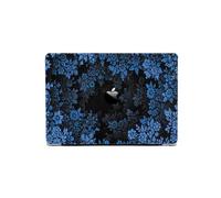 Housse pour Ordinateur Portable Compatible avec MacBook Air 2025/2024/2023/2022, 13/14/15/16 Pouces, Motif Floral(Blue,A3240)