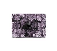 Housse pour Ordinateur Portable Compatible avec MacBook Air 2025/2024/2023/2022, 13/14/15/16 Pouces, Motif Floral(Purple,A2485)