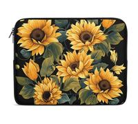 Housse pour ordinateur portable de 10 à 17 pouces Motif tournesol Thank You for Brightening My Life - Housse ultra fine en néoprène léger pour ordinateur portable
