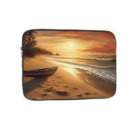 Housse pour ordinateur portable de 10 pouces - Étanche et résistante aux chocs - Légère - Motif plage au coucher du soleil