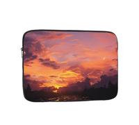 Housse pour ordinateur portable de 12 pouces, housse de transport antichoc pour ordinateur portable de 12", motif coucher de soleil au crépuscule, étui pour ordinateur portable homme et femme