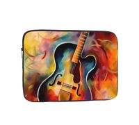 Housse pour ordinateur portable de 12 pouces, imperméable, résistante aux chocs, housse de transport pour ordinateur portable, housse de transport pour guitare aquarelle abstraite, légère