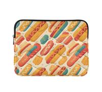 Housse pour ordinateur portable de 13 à 14 pouces, hot-dog, sans couture, poches pour ordinateur portable pour le travail et les affaires