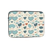 Housse pour ordinateur portable de 13" - Motif amour - Résistante à l'eau - Compatible avec homme et femme