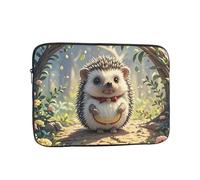 Housse pour ordinateur portable de 13", motif hérisson, résistante aux chocs, pour homme et femme