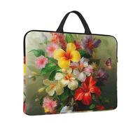 Housse pour ordinateur portable de 14 pouces, sac fourre-tout résistant aux chocs, sac de transport pour ordinateur portable, bouquet de fleurs