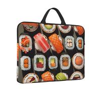 Housse pour ordinateur portable de 14 pouces, sac résistant aux chocs, sac d'ordinateur de nombreux sushis, sac d'ordinateur résistant à l'eau
