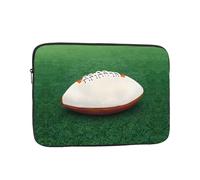 Housse pour ordinateur portable de 15 pouces avec motif ballon de rugby, convient pour les trajets et les voyages.