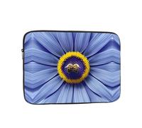 Housse pour ordinateur portable de 15 pouces avec motif fleur, cœur, abeille, convient pour les trajets et les voyages.